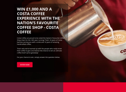Win £1,000 and a Costa Coffee Experience