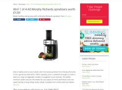 Win 1 if 4 AO Morphy Richards Spiralizers worth £120
