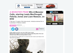 Win 1 of 10 A Monster Calls on DVD