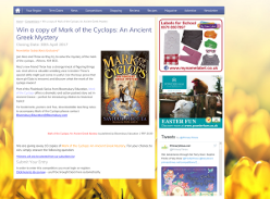 Win 1 of 10 copies of Mark of the Cyclops: An Ancient Greek Mystery
