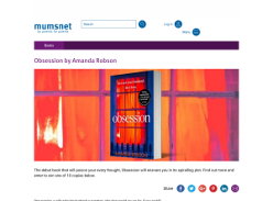 Win 1 of 10 copies of Obsession by Amanda Robson