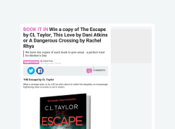Win 1 of 10 copies of The Escape by CL Taylor