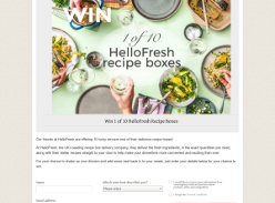 Win 1 of 10 HelloFresh Recipe Boxes