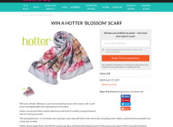 Win 1 of 10 Hotter 'Blossom' Scarf