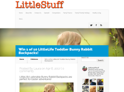 Win 1 of 10 LittleLife Toddler Bunny Rabbit Backpack