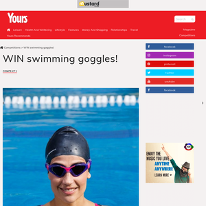 Win 1 of 10 pairs of swimming goggles worth £32