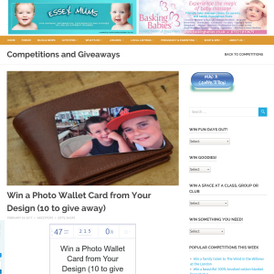 Win 1 of 10 Photo Wallet Card