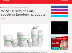 Win 1 of 10 sets of skin-soothing Epaderm products