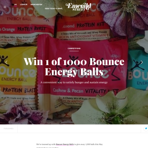 Win 1 of 1000 Bounce Energy Balls
