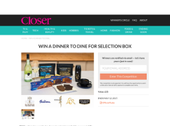 Win 1 of 15 Dinner To Dine For selection box