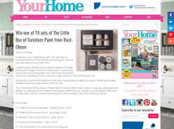 Win 1 of 19 sets of The Little Box of Furniture Paint from Rust-Oleum