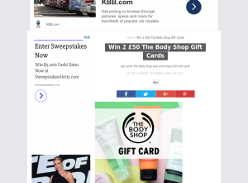 Win 1 of 2 £50 The Body Shop Gift Cards