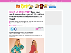Win 1 of 2 £500 voucher for online fashion label Alie Street