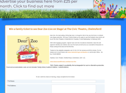Win 1 of 2 Family Ticket to see Dear Zoo Live on Stage! at The Civic Theatre, Chelmsford