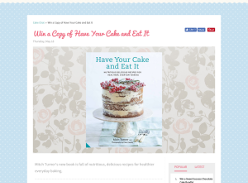 Win 1 of 2 Have Your Cake & Eat It By Mitch Turner Book