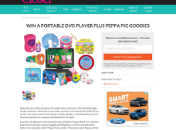 Win 1 of 2 Portable DVD Player and Peppa Pig goodies