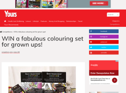 Win 1 of 20 fabulous colouring set for grown ups