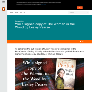 Win 1 of 20 The Woman in the Wood by Lesley Pearse
