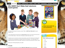 Win 1 of 22 SSHH Don't Wake Dad Electronic Board Game
