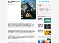 Win 1 of 3 Black Panther Blu-Rays