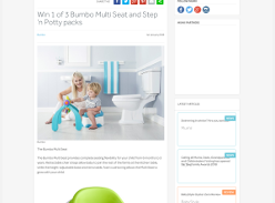 Win 1 of 3 Bumbo Multi Seat and Step ‘n Potty packs