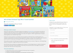 Win 1 of 3 bundles of Orchard Toys Mini Travel Games