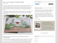 Win 1 of 3 Copies of Urban Flowers