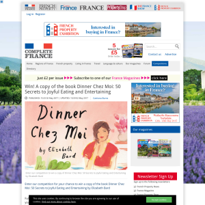 Win 1 of 3 Dinner Chez Moi: 50 Secrets to Joyful Eating and Entertaining