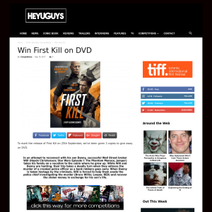 Win 1 of 3 First Kill on DVD