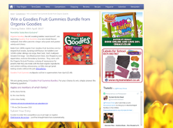 Win 1 of 3 Goodies Fruit Gummies Bundle from Organix Goodies