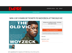 Win 1 of 3 Pairs Of Tickets To Woyzeck At The Old Vic