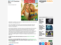 Win 1 of 3 Snatched DVDs