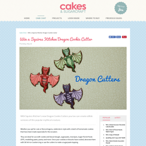 Win 1 of 3 Squires Kitchen Dragon Cookie Cutter