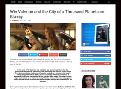 Win 1 of 3 Valerian and the City of a Thousand Planets on Blu-ray