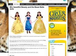 Win 1 of 4 beautiful Beauty and the Beast Belle dolls