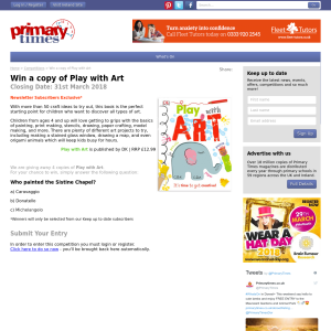 Win 1 of 4 Play with Art