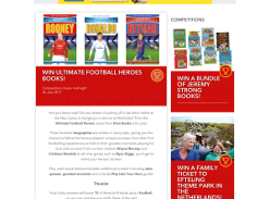 Win 1 of 4 sets of Ultimate Football Heroes books and a Football