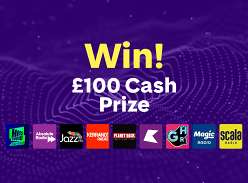 Win 1 of 5 £100 Cash Prizes