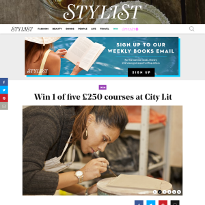 Win 1 of 5 £250 Courses at City Lit