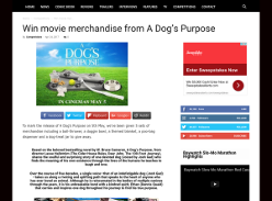 Win 1 of 5 Dogs Purpose Merchandise bundle
