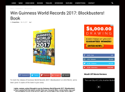 Win 1 of 5 Guinness World Records 2017: Blockbusters Book