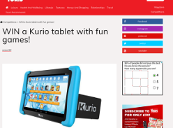 Win 1 of 5 Kurio tablet with fun games