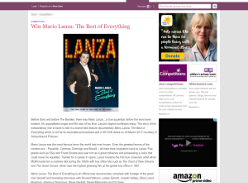 Win 1 of 5 Mario Lanza: The Best of Everything on DVD