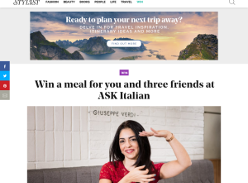 Win 1 of 5 Meal for 4 at ASK Italian