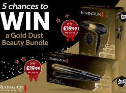 Win 1 of 5 Remington Gold Dust Beauty Bundle