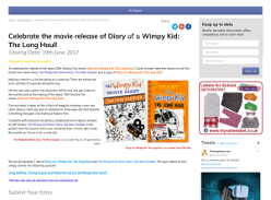 Win 1 of 5 sets of Diary of a Wimpy Kid: The Long Haul and The Wimpy Kid Movie Diary: the Next Chapter