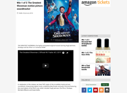 Win 1 of 5 The Greatest Showman Motion Picture Soundtracks