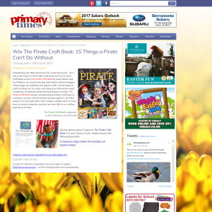 Win 1 of 5 The Pirate Craft Book: 15 Things a Pirate Can't Do Without