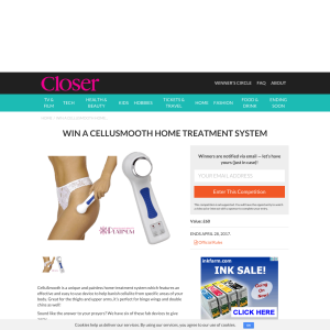 Win 1 of 6 CelluSmooth home treatment system