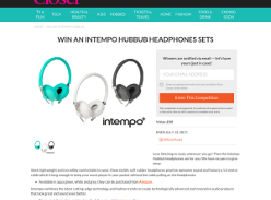 Win 1 of 6 Intempo Hubbub Headphones sets
